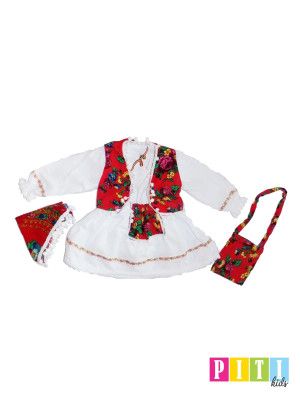 Haine bebelusi-Costum popular pentru fetite