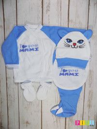 Haine bebelusi-Costumas 5 piese "Pisica" 